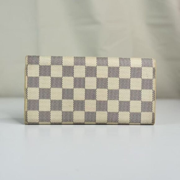 Louis Vuitton Emilie Wallet Damier Azur with Pink Interior - Picture 2 of 7